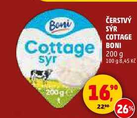 ČERSTVÝ SÝR COTTAGE BONI, 200 g