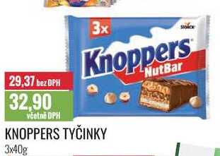 KNOPPERS TYČINKY 3x40g 