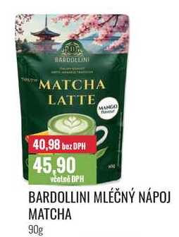 BARDOLLINI MLÉČNÝ NÁPOJ MATCHA 90g