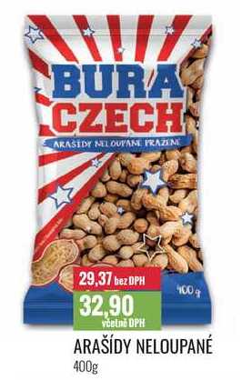 ARAŠÍDY NELOUPANÉ 400g 