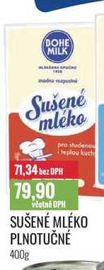 SUŠENÉ MLÉKO PLNOTUČNÉ 400g 