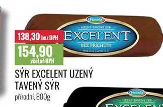 SÝR EXCELENT UZENÝ TAVENÝ SÝR 800g 