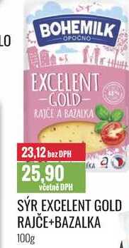 SÝR EXCELENT GOLD RAJČE+BAZALKA 100g