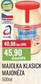MAJOLKA KLASICKÁ, MAJONÉZA 500ml