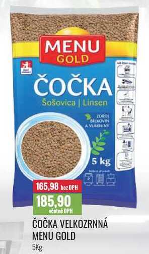 ČOČKA VELKOZRNNÁ MENU GOLD 5Kg 