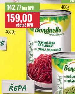 Bonduelle červená řepa na nudličky 4000g