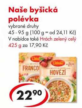 Naše byšická polévka, 45-95 g 
