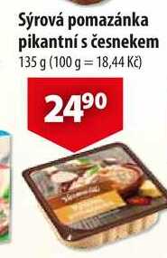 Sýrová pomazánka pikantní s česnekem, 135 g