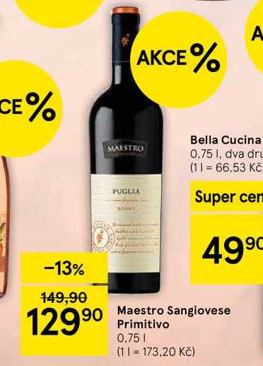 Maestro Sangiovese Primitivo, 0,75 l