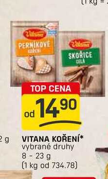 VITANA KOŘENÍ vybrané druhy 8-23 g 