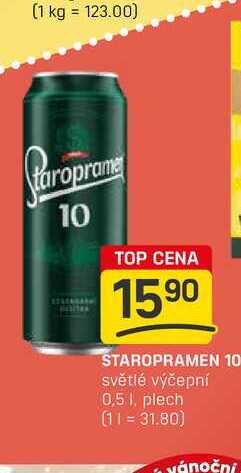 STAROPRAMEN 10 světlé výčepní 0,5l,plech 