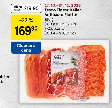 Tesco Finest Italian Antipasto Platter, 188 g 