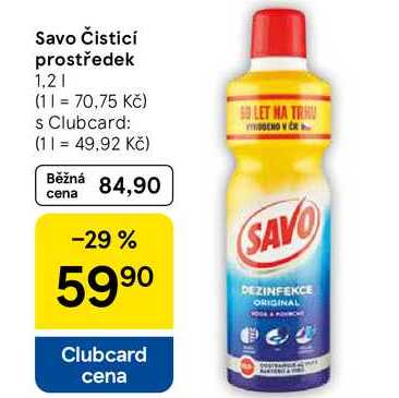 Savo Čisticí prostředek, 1.2 l