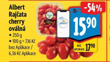 Albert Rajčata cherry oválná 250 g  