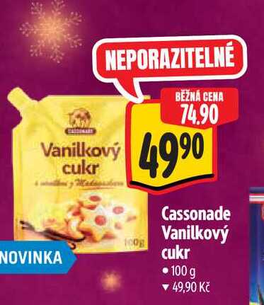  Cassonade Vanilkový cukr 100 g  