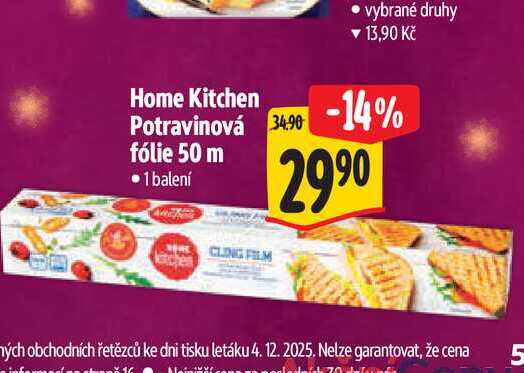 Home Kitchen Potravinová fólie 50 m