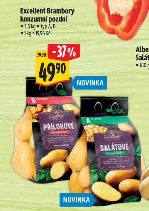 Excellent Brambory konzumní pozdní 2,5 kg   