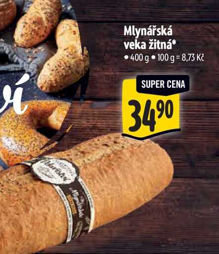 Mlynářská veka žitná 400 g