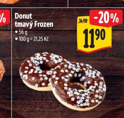   Donut tmavý Frozen 56g  