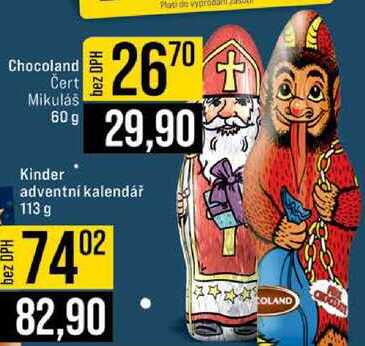 Chocoland Čert Mikuláš 60g 