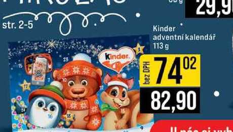 Kinder adventní kalendář 113 g
