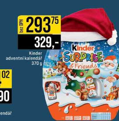Kinder adventní kalendář 370 g