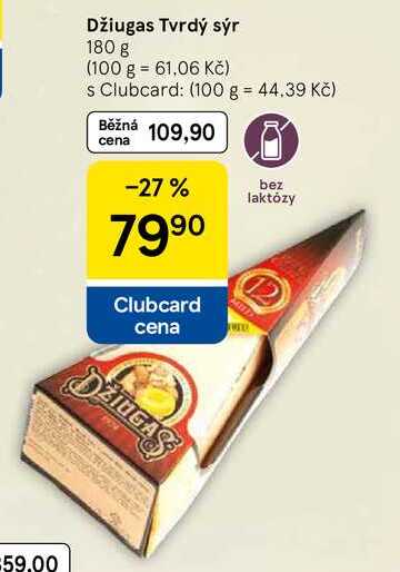 Džiugas Tvrdý sýr, 180 g  