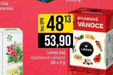 Leros čaj bylinkove vanoce 20x2g 