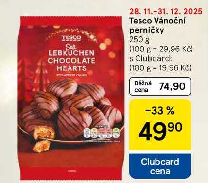 Tesco Vánoční perníčky, 250 g 