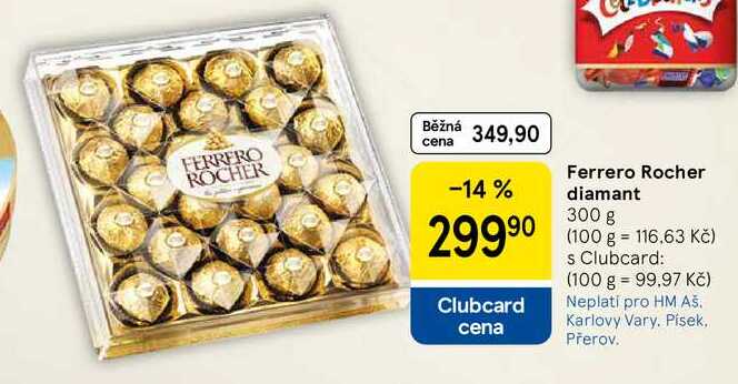Ferrero Rocher diamant, 300 g