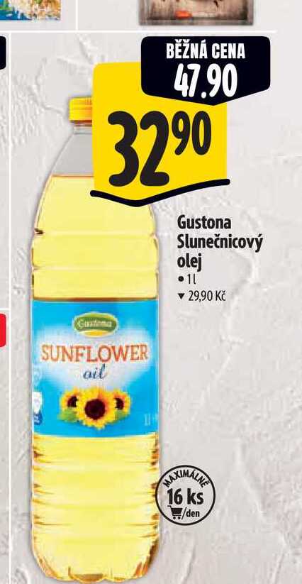  Gustona Slunečnicový olej  1 l