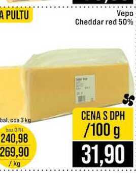 Vepo Cheddar red 50% 3 kg