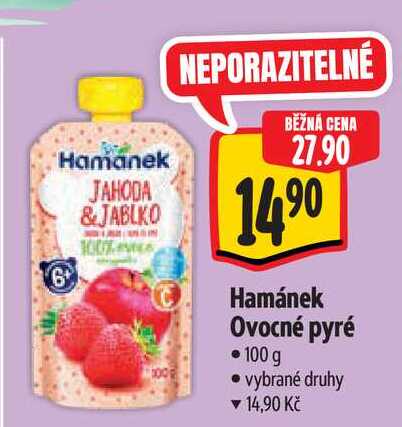 Hamánek Ovocné pyré 100 g