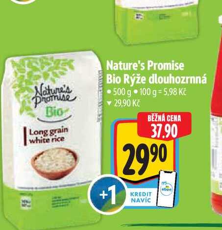 Nature's Promise Bio Rýže dlouhozrnná 500 g