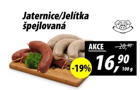 Jaternice/Jelítka špejlovaná, 100 g