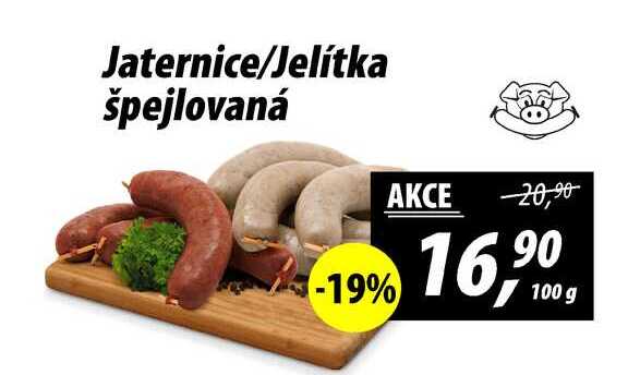 Jaternice/Jelitka špejlovaná, 100 g