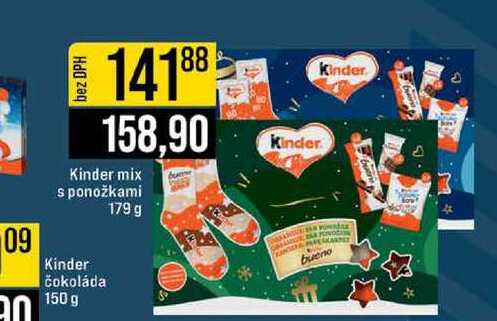 Kinder mix s ponožkami 179 g