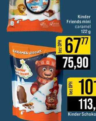 Kinder Friends mini caramel 122 g 