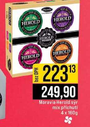 Moravia Herold syr mix příchutí 4x 160g