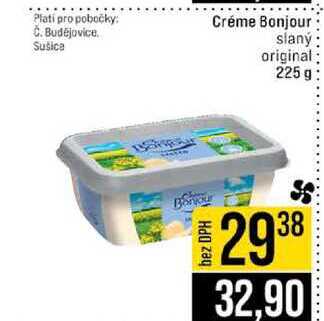 Créme Bonjour slaný original 225g