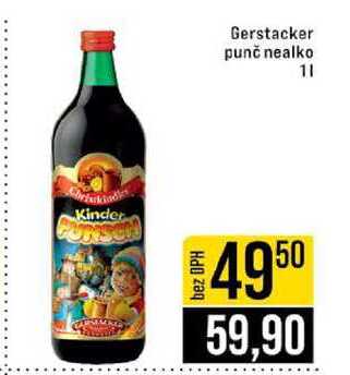 Gerstacker punč nealko 1l