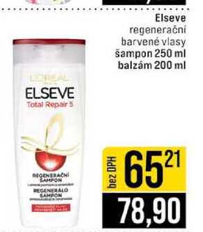Elseve regenerační barvené vlasy šampon 250 ml balzám 200 ml