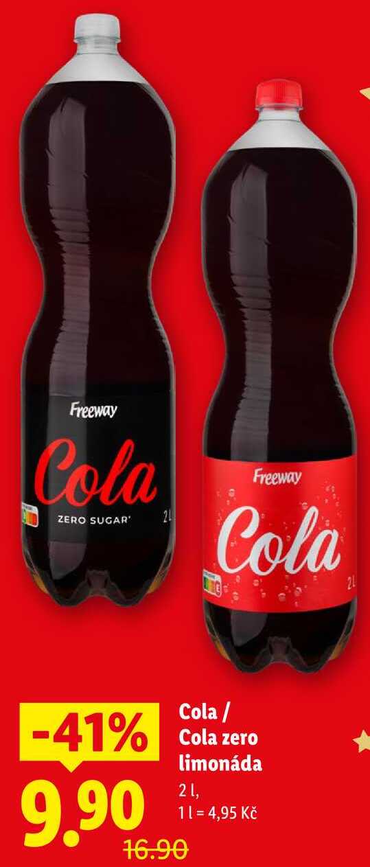 Cola/Cola zero limonáda, 2 l