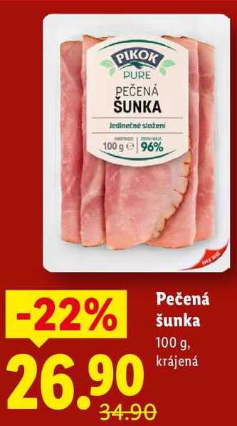 Pečená šunka, 100 g