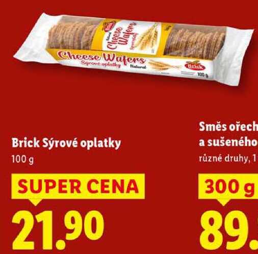 Brick Sýrové oplatky, 100 g