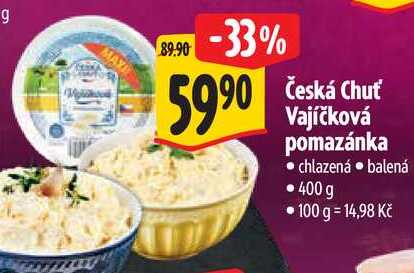 Česká Chuť Vajíčková pomazánka, 400 g