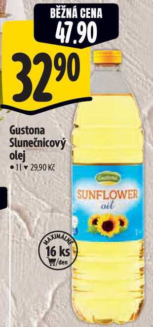 Gustona Slunečnicový olej, 1 l