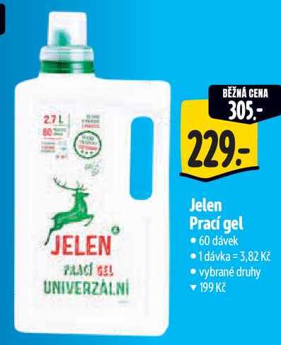 Jelen Prací gel, 60 dávek