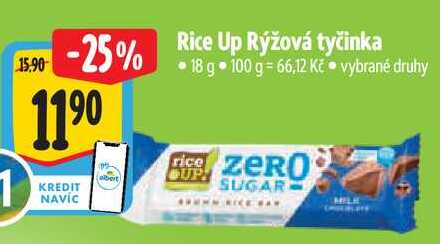 Rice Up Rýžová tyčinka, 18 g