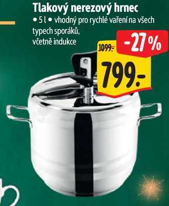 Tlakový nerezový hrnec